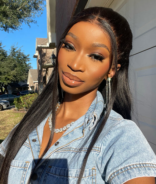 HD Lace Front Brazilian Yaki Straight Wig